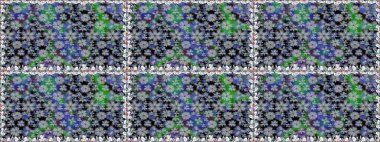 Sevimli çiçek raster deseni. Kusursuz Renksiz Bahar Temalı Kusursuz Arkaplan. Gri renkli çiçekler. Düz Çiçek Elementleri Tasarımı.