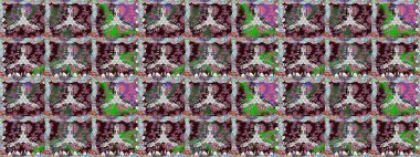 Çiçekler suluboya tarzında kahverengi renkte. Suluboya kusursuz desen. Çiçek izi.