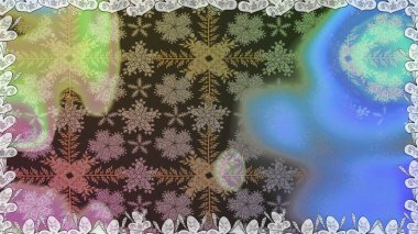 Güzel kumaş deseni. Raster Illustrasyon 'da moda olmayan çiçek deseni. Düz Çiçek Elementleri Tasarımı. Renkli Yaz Temalı Kusursuz Arkaplan.