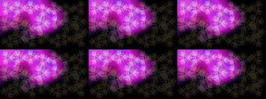 Kar tanesi renkli desen. Snowflakes desen. Raster kar taneleri arka plan. Renk arka plan üzerinde izole soyut kar taneleri ile düz tasarım. Raster illüstrasyon.