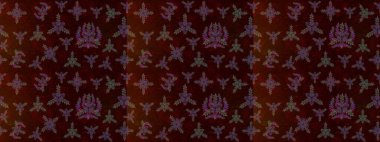 Renkli Bahar Teması eskiz kalıbı. Raster güzel kumaş deseni çiziyor. Düz Çiçek Elementleri Tasarımı. Çiçek deseni.