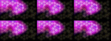 Kar tanesi renkli desen. Snowflakes desen. Raster kar taneleri arka plan. Renk arka plan üzerinde izole soyut kar taneleri ile düz tasarım. Raster illüstrasyon.