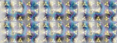 Yüzey için tekrarlanan doku, ambalaj kağıdı, gri, nötr ve mavi renkler. Kış kar tanesi, raster arka plan. Renkli arka planda izole kar taneleri. Raster illüstrasyonu.