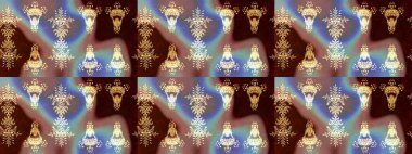 Soyut duvar kâğıdı, ambalaj dekorasyonu. Kahverengi, nötr ve bej renkli tatlı kar taneleri. Kışın sembolü, mutlu noeller, mutlu yeni yıl kutlaması Raster illüstrasyonu. Kar tanesi kadar basit..