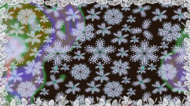 Çiçek açan parlak kolaj çiçekleri nötr. Çiçek tasarımı için inanılmaz bir kolaj cenneti tarzı. Çiçekli zambaklar dikişsiz arkaplan.