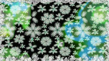 Tişörtsüz arka plan deseni. Yeşil renkli çiçekler. Tropik çiçekler.