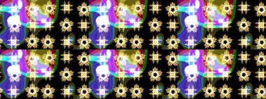 Raster illüstrasyonu. Kar tanesi kışı. Renkli arka planda izole edilmiş suluboya kar taneleri. Kışın sembolü.