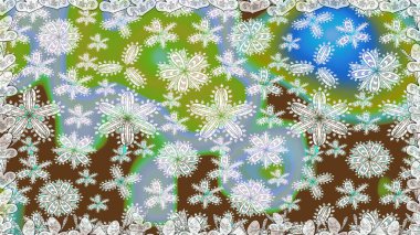 Çiçekler suluboya seamless modeli. Raster şık kumaş deseni.