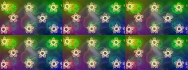 El çizimi Noel Raster illüstrasyonu. Kar Taneleri Karalamaları. Yeni Yıl Dekoratif Kar Taneleri Arkaplanı.