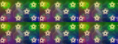 El çizimi Noel Raster illüstrasyonu. Kar Taneleri Karalamaları. Yeni Yıl Dekoratif Kar Taneleri Arkaplanı.