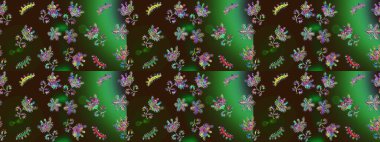 Raster kar taneleri deseni. Raster illüstrasyonu. Renkli arka planda güzel kar taneleri.