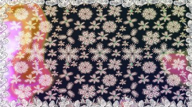 Raster illüstrasyonunda kusursuz çiçek deseni. Renkli Yaz Temalı Kusursuz Arkaplan. Gri renkli çiçekler. Düz Çiçek Elementleri Tasarımı.