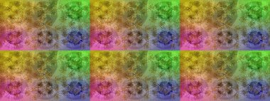 Kar tanesi renkli desen. Snowflakes desen. Raster kar taneleri arka plan. Renk arka plan üzerinde izole soyut kar taneleri ile düz tasarım. Raster illüstrasyon.