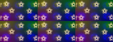 Noel şenliği geçmişi. Karla süslenmiş Noel kar taneleri. Raster illüstrasyonu.