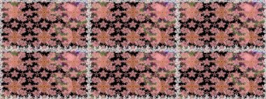 Tarafsız renklerde çiçekler. Kusursuz çiçek deseni duvar kâğıdı olarak kullanılabilir. Raster illüstrasyonu.