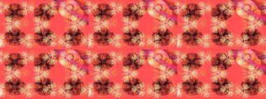 Pembe, turuncu ve kahverengi renkler üzerine şirin soyut kar tanesi raster tasarımı. Yeni yıl kar tanesi. Düz kar karalama ikonları, kar taneleri silueti Noel afişi için, kartlar.