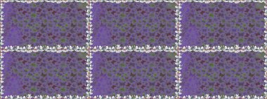 Mor, nötr ve gri arka planda renkli kelebek koleksiyonu. Kusursuz. Raster illüstrasyonu. Kart, baskı ve davetiye için basit kadınsı bir model. Kağıt, kumaş ve ambalaj için uygun.