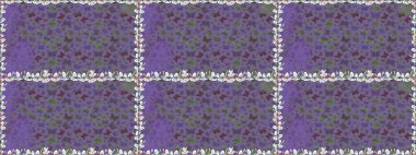 Mor, nötr ve gri arka planda renkli kelebek koleksiyonu. Kusursuz. Raster illüstrasyonu. Kart, baskı ve davetiye için basit kadınsı bir model. Kağıt, kumaş ve ambalaj için uygun.