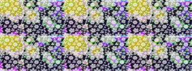 Tekrar eden çiçek arkaplanı, zarif gri çiçek duvar kağıdı. Gri renkler üzerine çiçek desenli çizimler, el yapımı papatyalar, papatyalar..