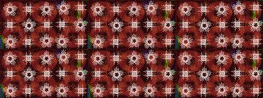 Kahverengi, kırmızı ve nötr kar tanelerinin olduğu Noel kartı kahverengi, kırmızı ve nötr renklerde. Kar taneleri arka planda. Kış kartı Mutlu Noeller, yeni yıl ve mutlu bayramlar..