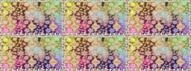 Raster altın desen. Kusursuz kıvırcık saçlar. Doğulu stil, altın elementlerle altın deseni nötr renklerle donatır..