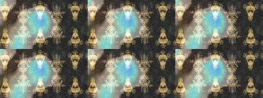 Snowflakes desen. Raster kar taneleri arka plan. Raster resim. Kar tanesi renkli desen. Renk arka plan üzerinde izole soyut kar taneleri ile düz tasarım.