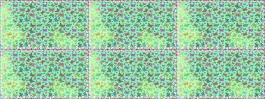 Mavi renklerin soyut arkaplanı. Renkli romantik kelebekler kusursuz desenli arka plan. Dekoratif Raster çizimi. Elle çizilmiş kelebeklerle.