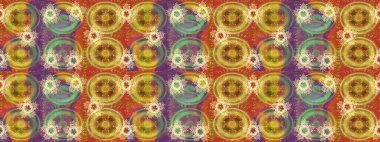 Çiçeksiz desenli arka plan. Gömlek baskısı için çiçek boyası. Sarı renkte çiçekler.