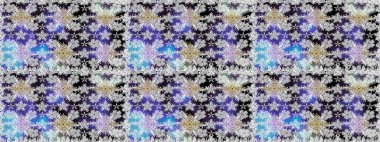 Güzel çiçek deseni. Düz Çiçek Elementleri Tasarımı. Gri renkli çiçekler. Renkli Bahar Teması Kusursuz Arkaplan.