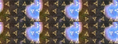 Kabile sanatı boho baskısı, klasik çiçek arkaplanı. Arkaplan dokusu, duvar kağıdı, çiçek teması gri, kahverengi ve mavi renkler. Soyut etnik raster çizim kalıbı.