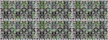 Soyut etnik raster kusursuz desen. Kabile sanatı boho baskısı, klasik çiçek arkaplanı. Arkaplan dokusu, duvar kağıdı, gri renkli çiçek teması.