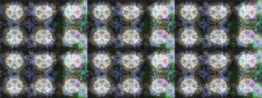 Moda baskıları için zarif bir şablon. Çiçekli yaz çiçekleri. Robot resim. Küçük çiçekte güzel bir desen. Küçük renkli çiçekler. Motley illüstrasyonu.