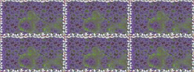 Menekşe renginde soyut sevimli kelebek. Raster illüstrasyonu. Kusursuz bir arka plan. Basit bir şekilde.