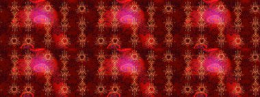 Yeni yıl kar tanesi. Güzel soyut kar tanesi raster tasarımı. Düz kar karalama ikonları, kar taneleri kırmızı, kahverengi ve siyah renkli siluetler Noel afişi için, kartlar.