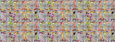 Raster illüstrasyonunda kusursuz çiçek deseni. Güzel kumaş deseni. Raster illüstrasyonu. Tarafsız renklerde.