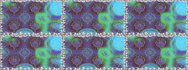 Raster illüstrasyonu. Çiçek deseni. Şatafatlı bahar bahçesi dokusu. Çiçeksiz arkaplan.