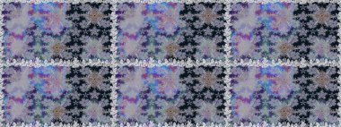 Raster düz çiçekleri pürüzsüz desen. Gri renkli çiçekler. Tasarım hediye paketi, tebrik kartları, posterler ve afiş tasarımı.