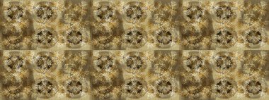 Renkli arka planda izole tatlı kar taneleri. Raster illüstrasyonu. Kahverengi, bej ve kar taneli nötr renkler.