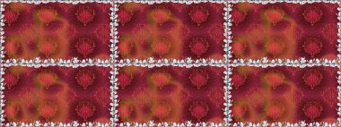 Güzel, pürüzsüz bir desen. Yazdır. Düz Çiçek Elementleri Tasarımı. Raster çiçekli arka plan. Renkli Yaz Temalı Kusursuz Arkaplan. Şirin kumaş deseni.