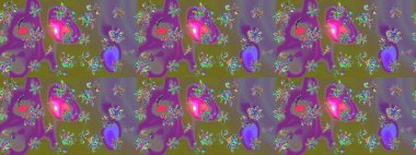 Eski usul küçük çiçekli şirin bir eskiz deseni. Kumaş, duvar kağıdı ve kağıt üzerine baskı yapmak için gelişen arka plan. Moda arka planında parlak buketler. Raster illüstrasyonu.