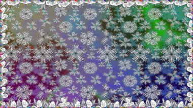 Küçük çiçekli şirin bir desen. Çiçek ve yapraklı çiçek deseni. Raster illüstrasyonu.