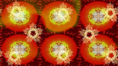 Parlak çiçekli kırmızı renklerde soyut, pürüzsüz desen. Çiçeksel elementlerle süslenmiş zarif raster dokusu. Küçük çiçekte şirin bir çiçek deseni var..