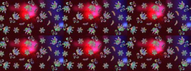 Raster illüstrasyonundaki çiçek desenli çizim. Raster illüstrasyonu. Kahverengi renklerde. Güzel kumaş deseni.