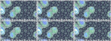 Sevimli küçük çiçek desenle. Raster resim. Çiçek desenli çiçek ve yaprakları ile.