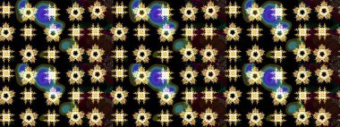 Simgeler, etiketler. Kar tanesi ikonu, izole edilmiş. Renkli kar tanesi Raster çizimi. Renkli arka planda kar taneleri. Raster illüstrasyonu. Düz tasarım.