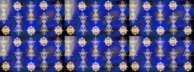 Kar tanesi süs desen. Snowflakes desen. Kar taneleri arka plan. Arka plan üzerinde izole soyut kar taneleri ile düz tasarım. Raster illüstrasyon.