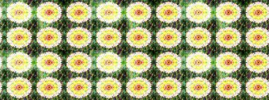 El çizimi çiçek çizimi deseni (fayans). Tekstil için suluboya eskiz deseni. Şirin çiçekli, desenli, yeşil renkli çizim deseni.