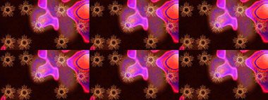 Kar Tanesi Mozaik ikonu. Siyah, kahverengi ve kırmızı siluet kar tanesi işareti. Düz dizayn. Sembol kışı, donmuş, Noel, yeni yıl tatili. Grafiksel element dekorasyonu. Raster illüstrasyonu.