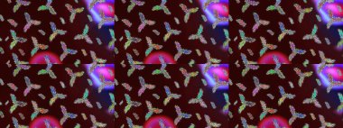 Kar tanesi ikonu, izole edilmiş. Düz dizayn. Renkli arka planda güzel kar taneleri. Raster illüstrasyonu.