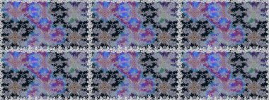 Gri renkli çiçekler. Tropik, dikişsiz çiçek deseni. Raster illüstrasyonu.